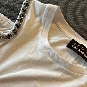 white shit off the shoulders with gorgeous detailing Kooples Sport